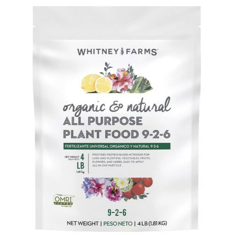 Whitney Farms Organic Granules All Purpose Plant Food 4 lb