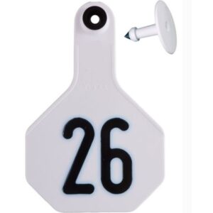 Y-Tex 3 Star White Ear Tag 26-50 for Cattle