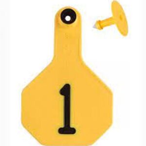 Y-Tex 3 Star Yellow Ear Tags 1-25 for Cattle