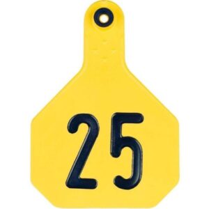 Y-Tex 4 Star Yellow Ear Tags 1-25 for Cattle