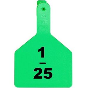 Z-Tag Cow Green 1-25