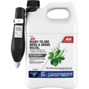 Ace Weed and Grass Killer RTU Liquid 1 gal Battery Sprayer