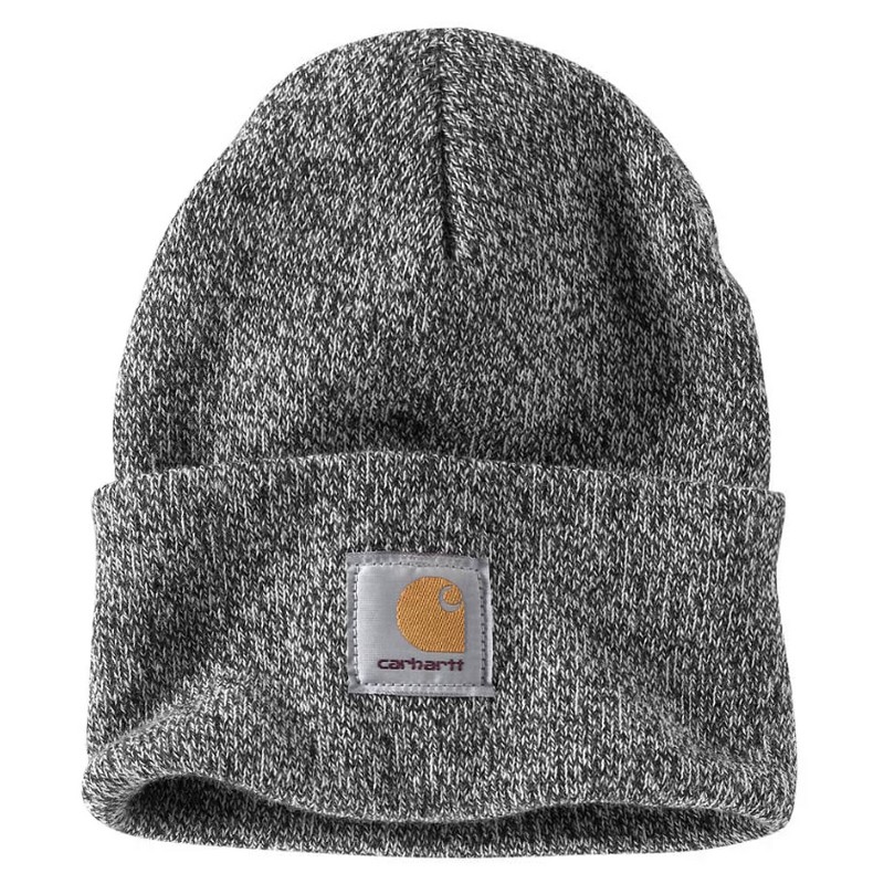 Carhartt Knit Cuffed Beanie Black White OS