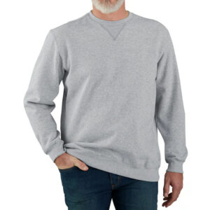 Carhartt Mens Crewneck Sweatshirt Midweight Loose Heather Gray