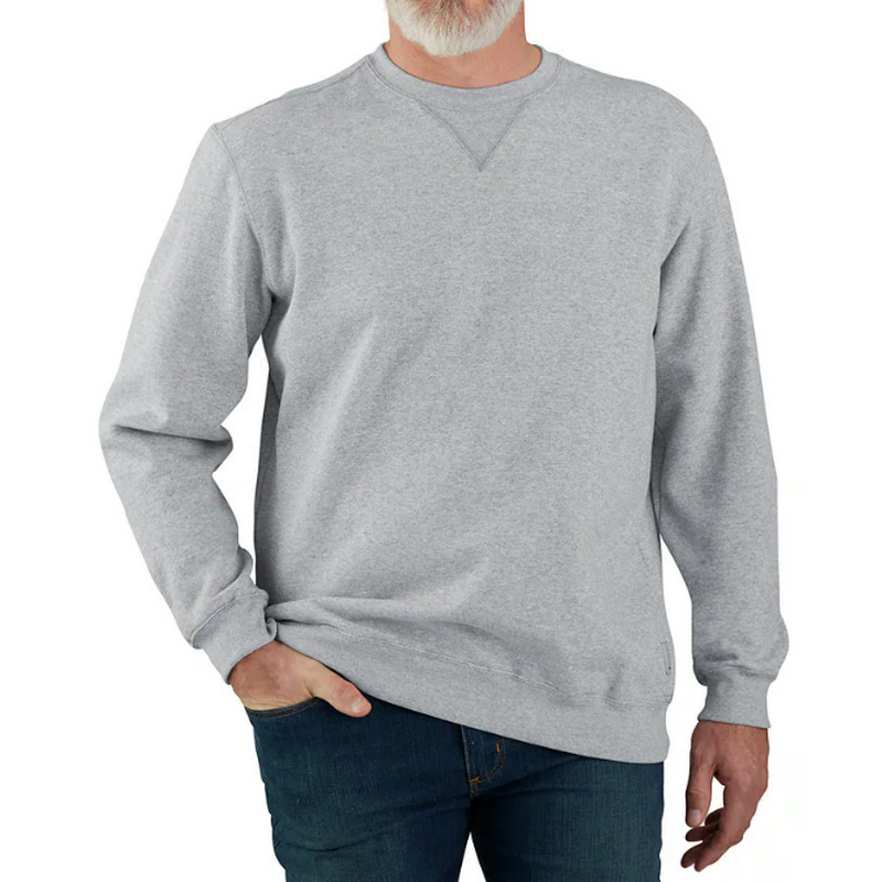 Carhartt Mens Crewneck Sweatshirt Midweight Loose Heather Gray