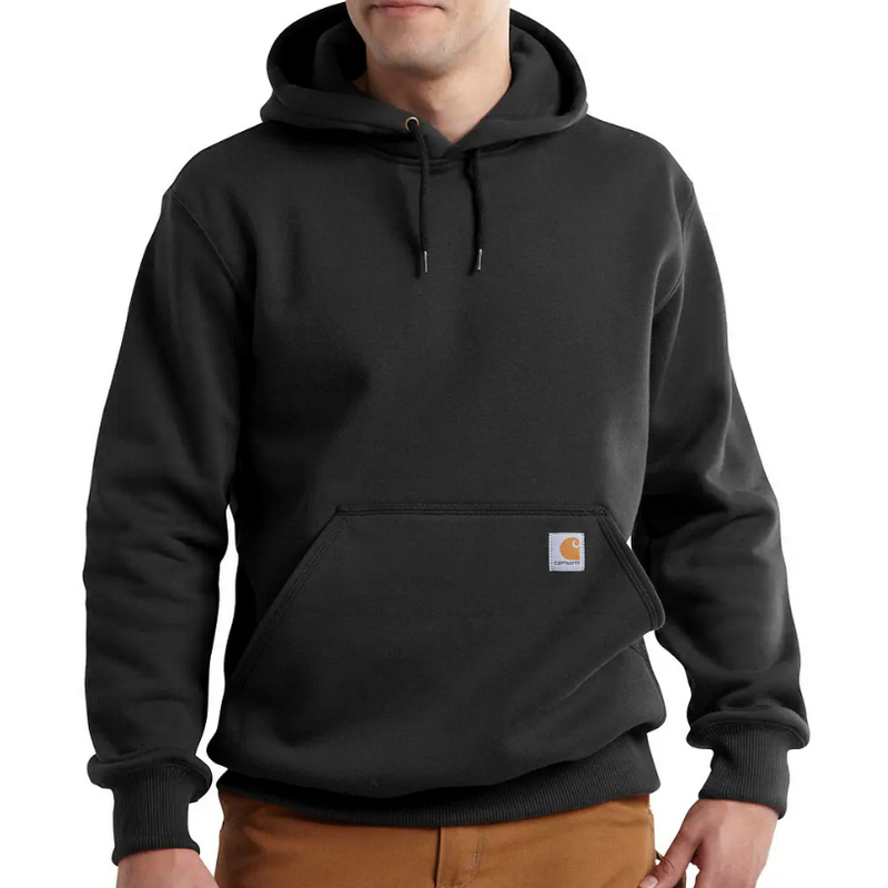 Carhartt Mens Rain Defender Heavy Weight Loose Fit Hoodie Black