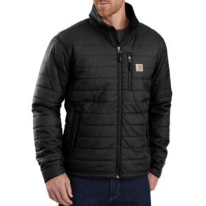 Carhartt Mens Rain Defender Insulated Jacked Relaxed Fit Lightweight Black