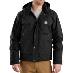 Carhartt Mens Ripstop Insulated Jacket Full Swing Relaxed Fit Black