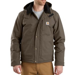 Carhartt Mens Ripstop Insulated Jacket Full Swing Relaxed Fit Tarmac