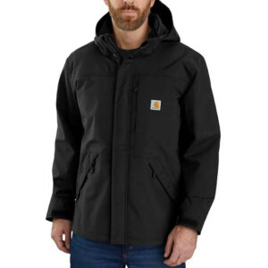 Carhartt Mens Storm Defender Jacket Loose Fit Heavyweight Black