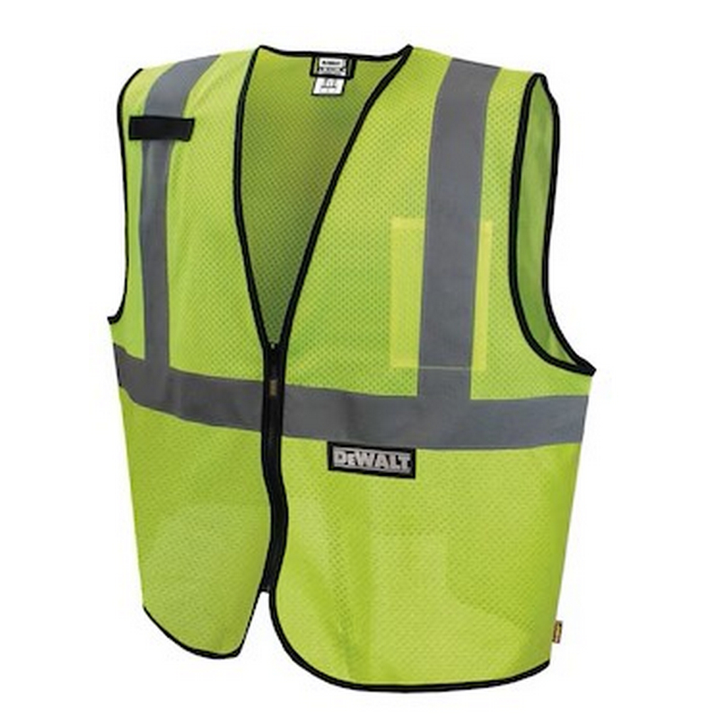 DeWalt Economy Safety Vest Mesh Class 2 Yellow