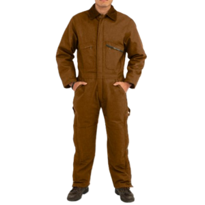 Key Mens Insulated Coveralls Saddle Brown