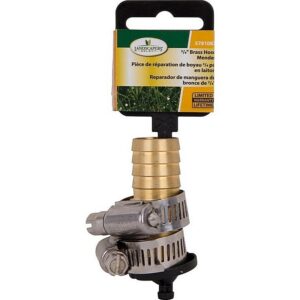 Landscapers Select Hose Mender 3-4” Male Brass and Silver