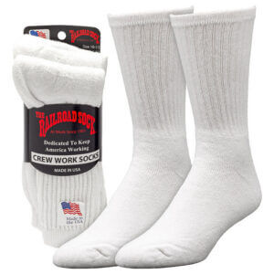 Railroad Sock Inc Mens Crew Sock White 3-Pair