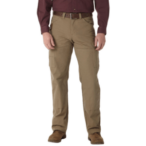 Wrangler Mens Riggs Workwear Ripstop Ranger Cargo Pants Bark