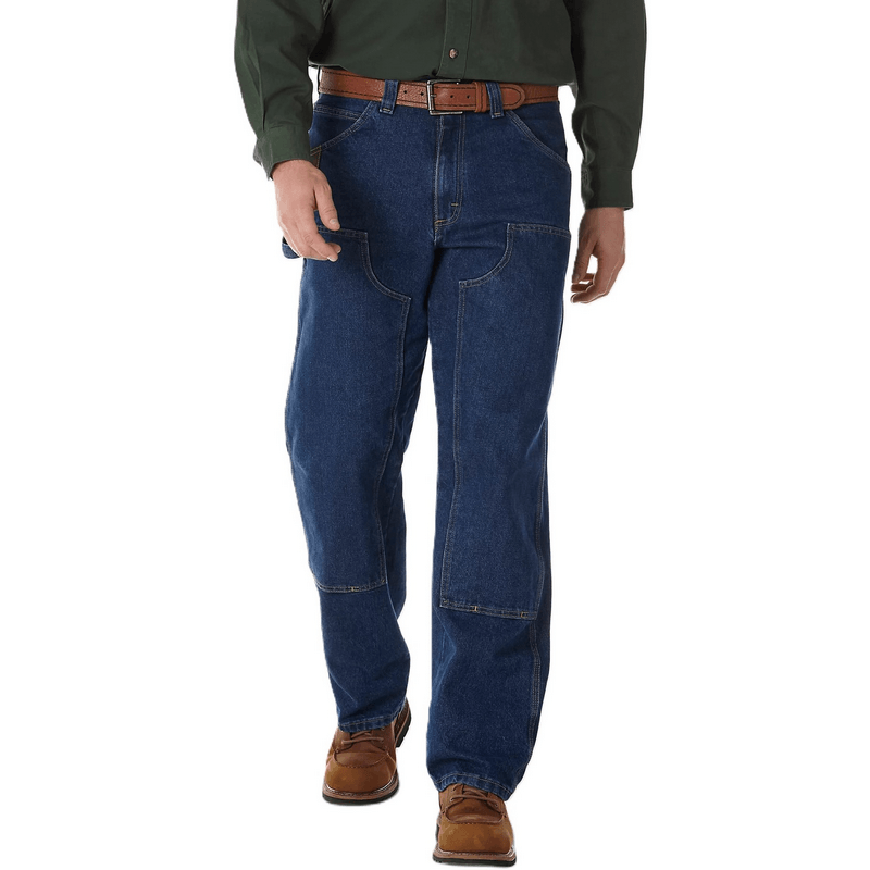 Wrangler Mens Riggs Workwear Utility Jeans Antique Indigo