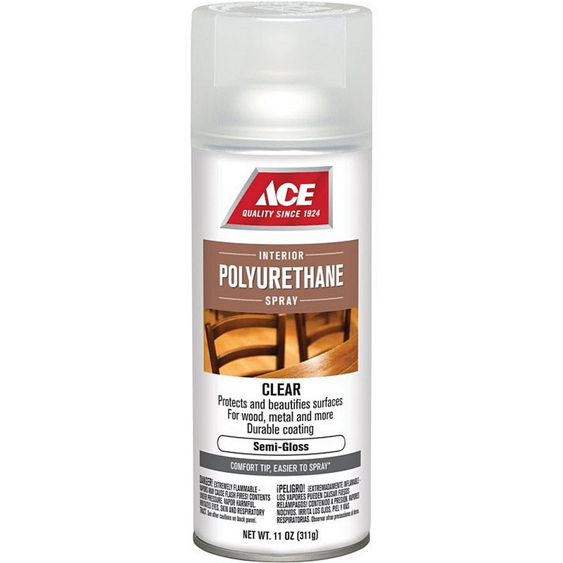 Ace Polyurethane Spray Interior Satin Clear 11 oz