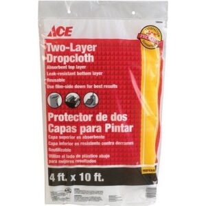 Ace Two Layer Plastic Drop Cloth 4 x 10 feet