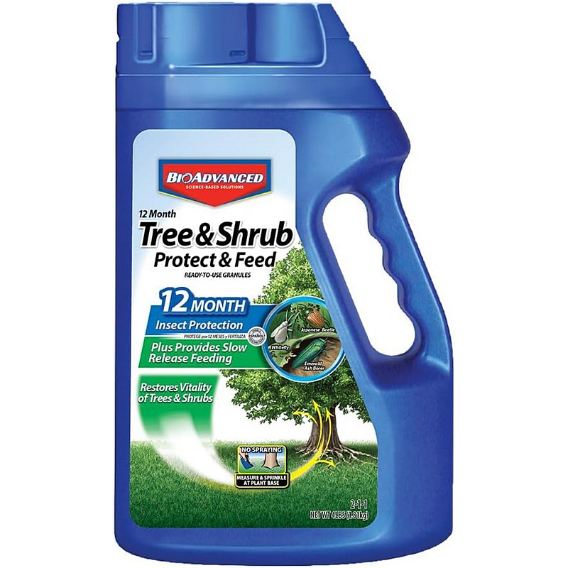 BioAdvanced 12-Month Tree & Shrub Protect & Feed Granules 4 lb