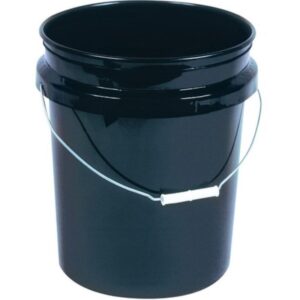 Black Plastic Paint Pail 5 gal