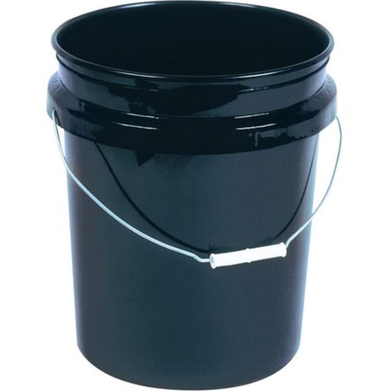 Black Plastic Paint Pail 5 gal