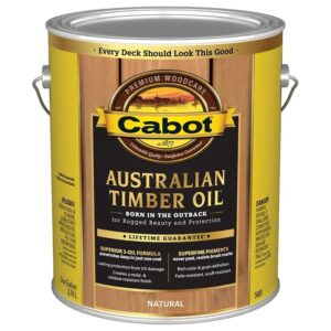 Cabot Wood Stain Australian Timber Oil Natural 1 gal