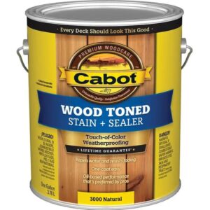 Cabot Wood Stain+Sealer Natural 1 gal