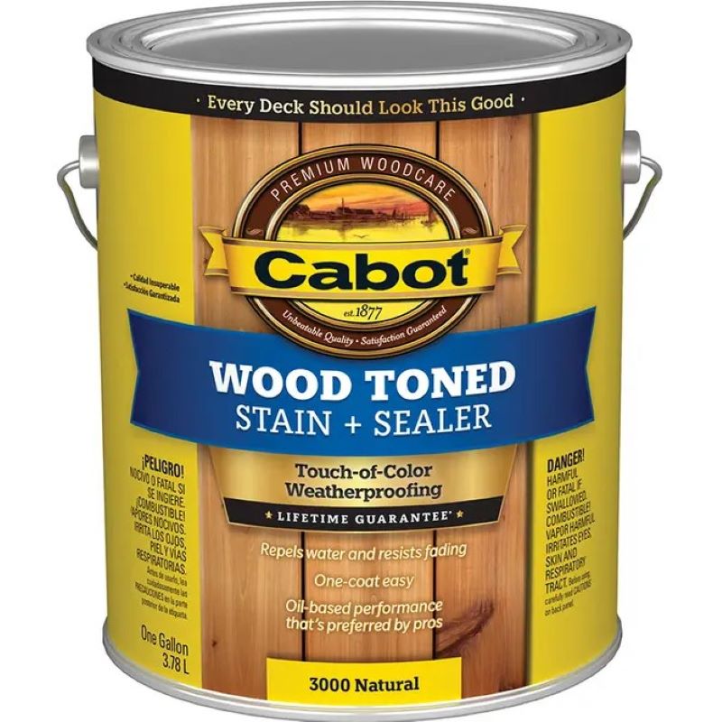 Cabot Wood Stain+Sealer Natural 1 gal