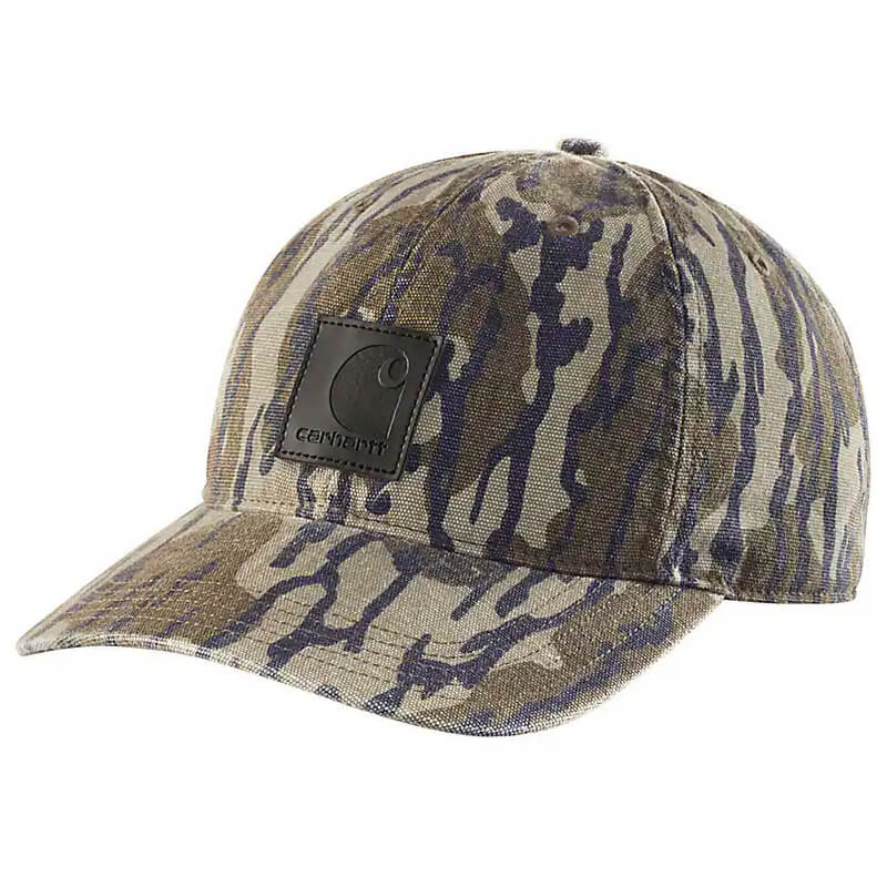 Carhartt Canvas Camo Logo Patch Cap Mossy Oak Camo