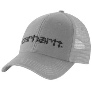Carhartt Canvas Mesh Back Logo Graphic Cap Asphalt