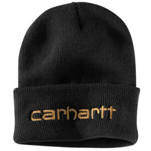 Carhartt Knit Insulated Logo Graphic Cuffed Beanie Black OS