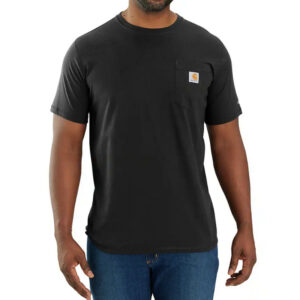 Carhartt Mens Force Relaxed Fit Short-Sleeve Pocket T-Shirt Black