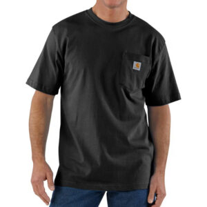 Carhartt Mens Loose Fit Heavyweight Short-Sleeve Pocket T-Shirt Black