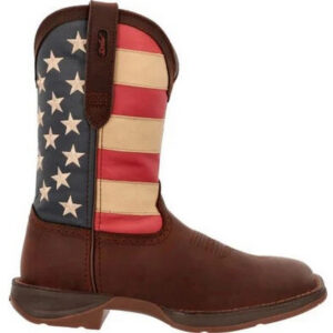 Durango Mens Rebel Pull On Wester Boot Patriotic Flag
