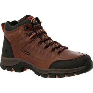 Durango Mens Renegade XP Dark Earth Waterproof Hiker Boots Matte Black Pirarucu