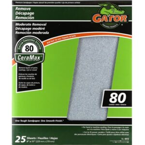 Gator Sandpaper 11 x 9 inch 80 Grit