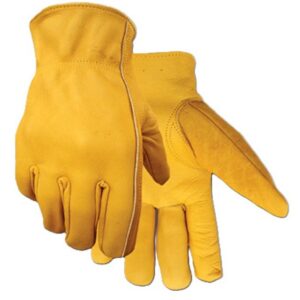 Golden Stag Cowhide Leather Gloves