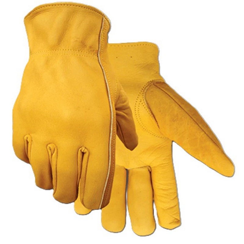 Golden Stag Cowhide Leather Gloves