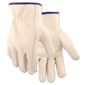 Golden Stag Premium Beige Leather Cowhide Gloves for Men