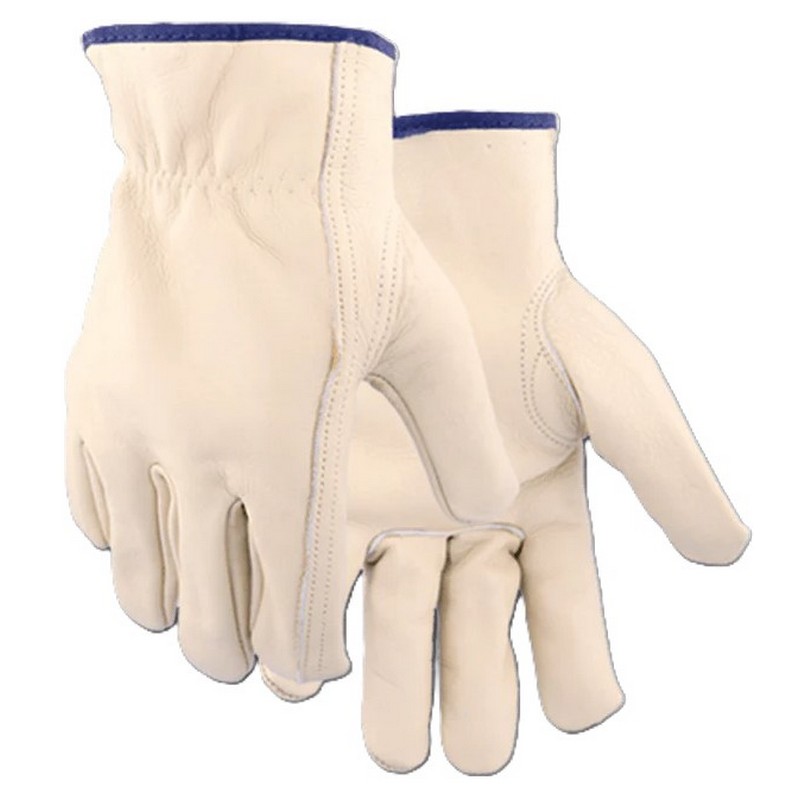 Golden Stag Premium Beige Leather Cowhide Gloves for Men