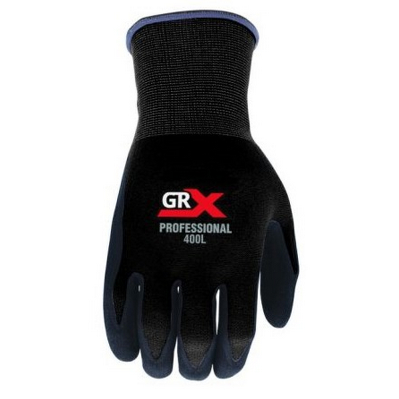 Grip-Rite GRX Pro Palmwick Nitrile Dipped Gloves Black