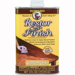Howard Restor A Finish Wood Restorer Semi Transparent Golden Oak 16 oz