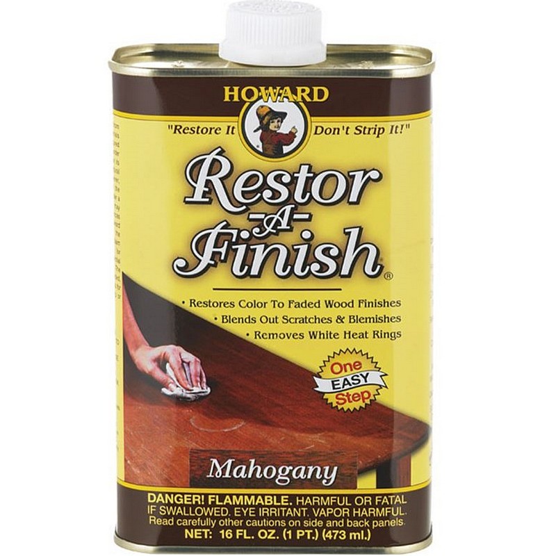 Howard Restor A Finish Wood Restorer Semi Transparent Mahogany 16 oz