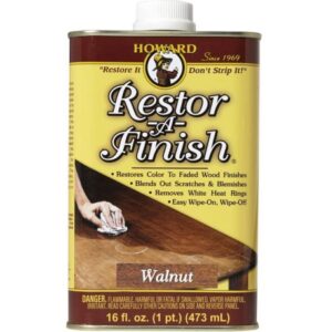 Howard Restor A Finish Wood Restorer Semi Transparent Walnut 16 oz