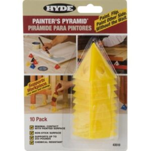 Hyde Yellow Plastic Painter's Pyramids 2.5 inch 10 Ct