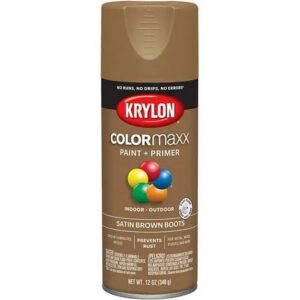 Krylon ColorMaxx Satin Brown Spray Paint 12 oz