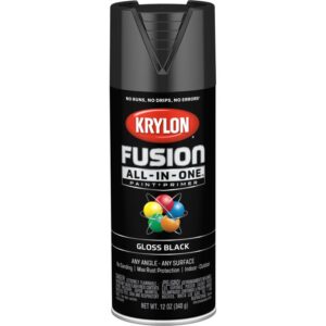 Krylon Fusion All In One Spray Paint+Primer Gloss Black 12 oz