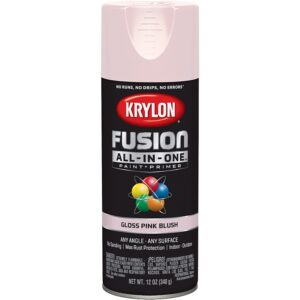 Krylon Fusion All In One Spray Paint+Primer Gloss Pink Blush 12 oz