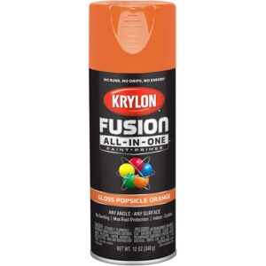 Krylon Fusion All In One Spray Paint+Primer Gloss Popsicle Orange 12 oz