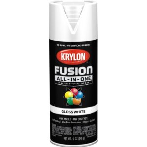 Krylon Fusion All In One Spray Paint+Primer Gloss White 12 oz